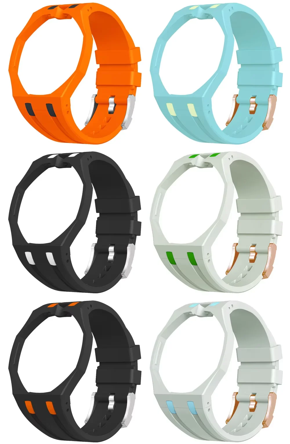 Für Swatch x AP Royal POP Silikonarmband Royal Oak Silikon-Uhrengehäuse Verschiedene Farben zur Auswahl Geeignet als Geschenke – Detail 2