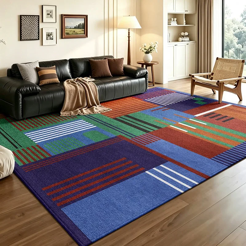 Living Room Carpet Stain-resistant Wear-resistant Floor Mat Geometric Pattern Rug Bedroom Mats Large Size Home Decoration Rugs