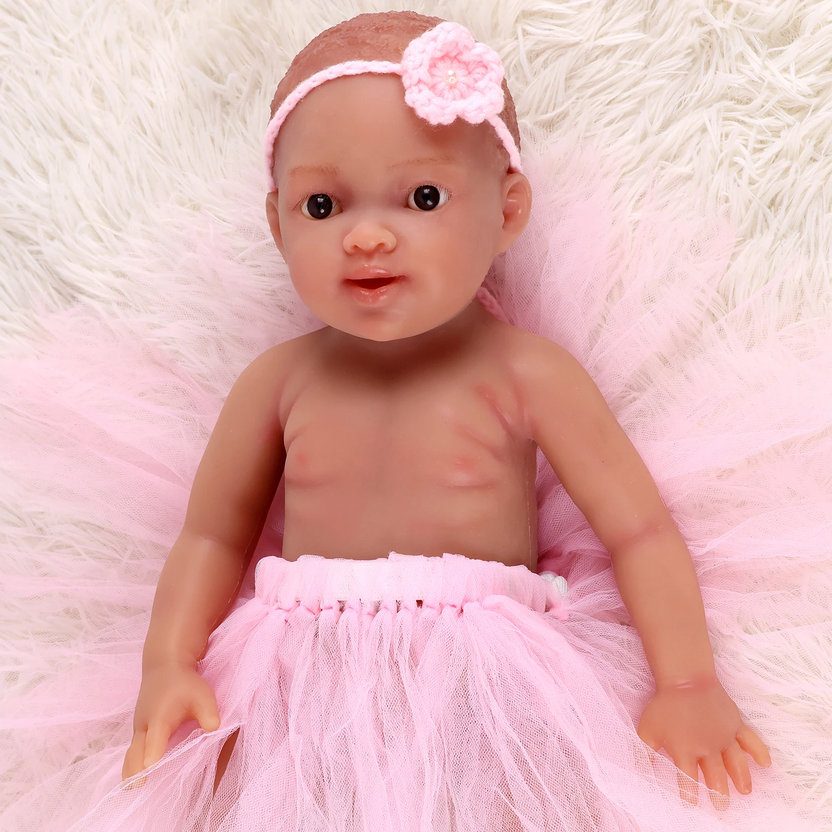 

Realistic Baby Doll Whole Body Silicone Children's Toy Reborn Baby Dolls Birthday Holiday Gift for Kids bebé reborn silicona