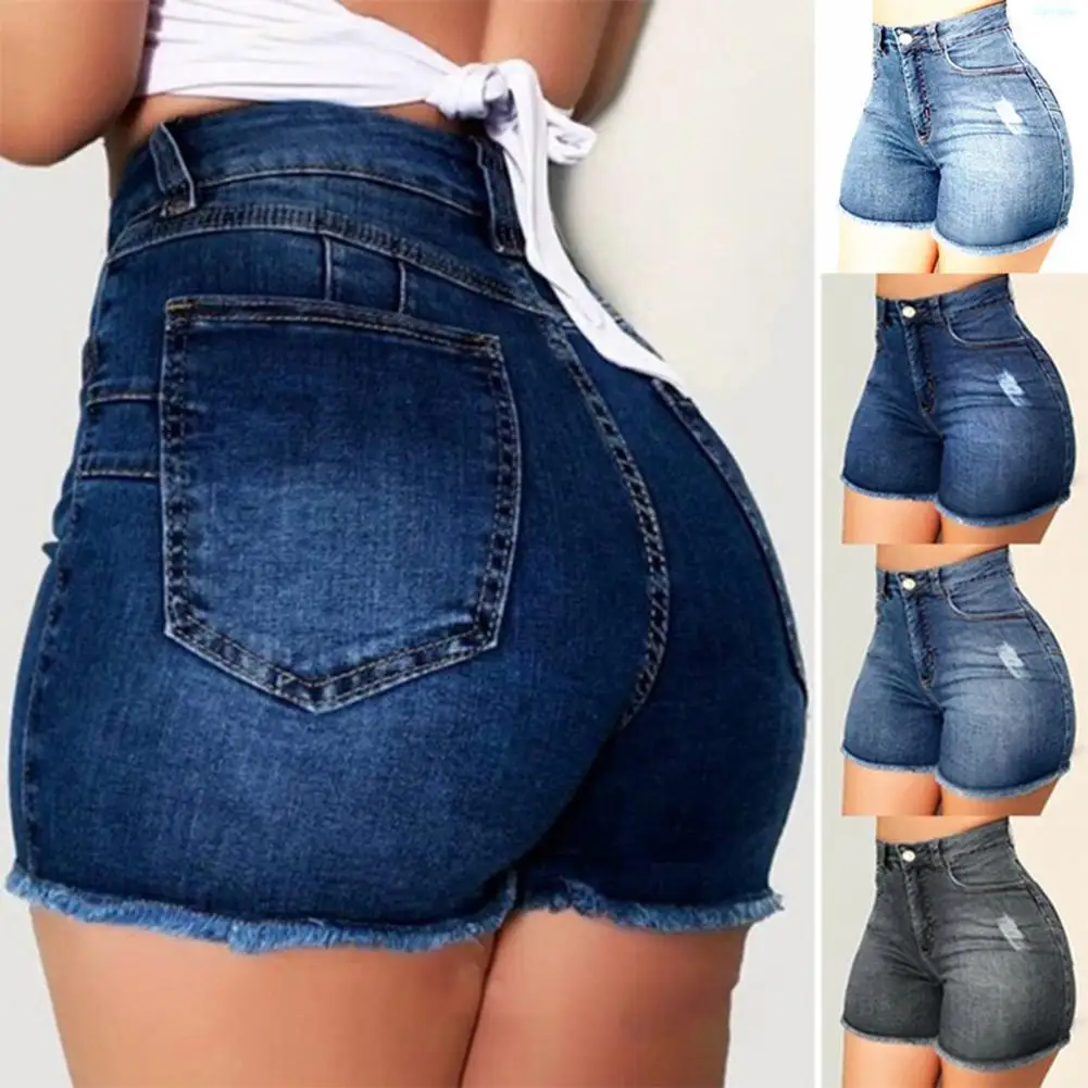 

Summer Hot Shorts Women Jeans Plus Size High Waist Jeans Short for Women Ripped Hole Denim Hot Shorts pantalones vaqueros mujer