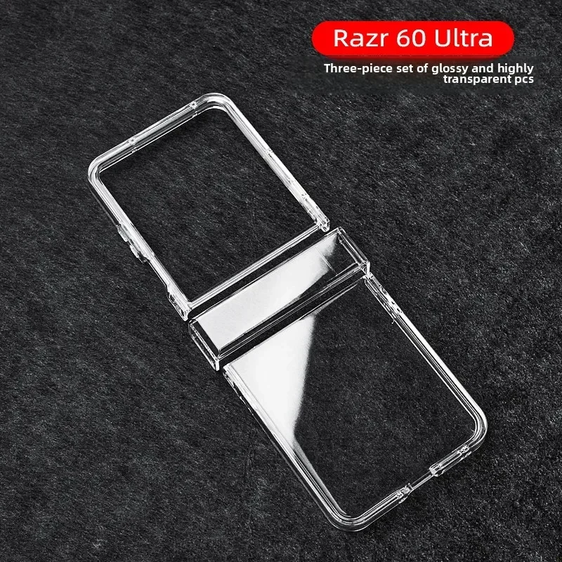 Transparente Handyhülle für Motorola Razr 70 60 50 40 Ultra Mooto Razr 60 50 Hartschale Klare PC-Scharnier-Schutzhülle aus Kunststoff – Detail 1