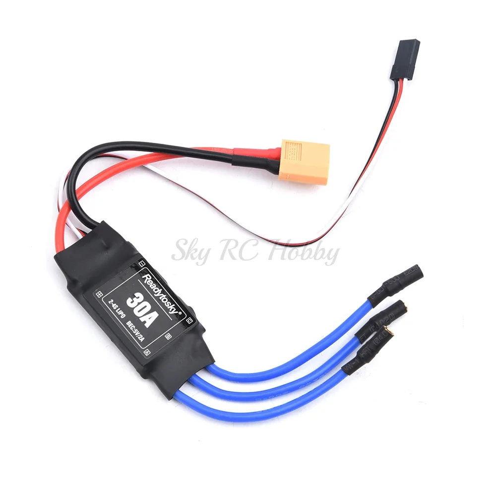 30A ESC 2-4S ESC Electronic Speed Controller with 5V / 2A BEC Soldered with XT60 Plug For F450 X500 Quadcopter Multicopter