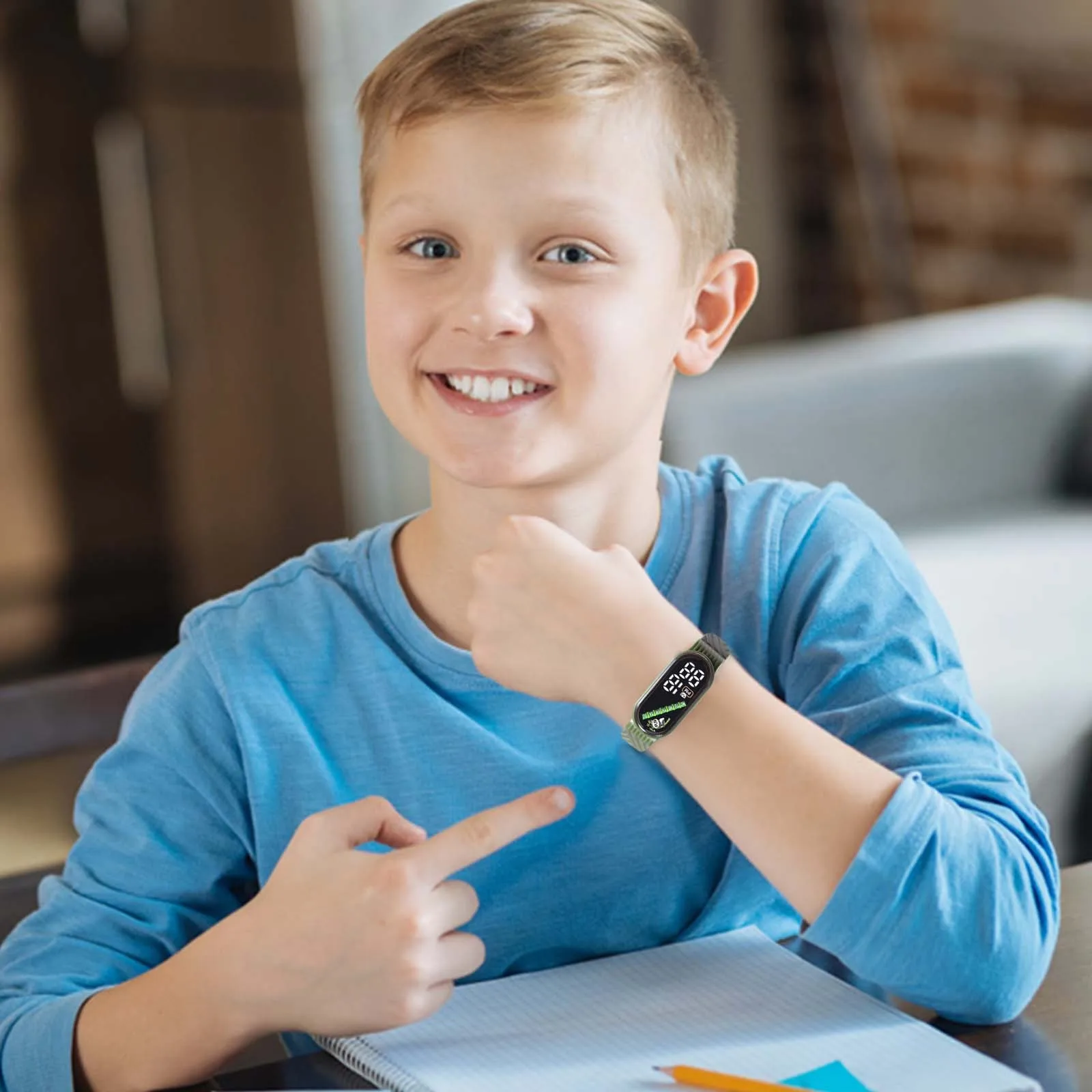 Reloj inteligente Multicolor para niños y niñas, pulsera Digital Led, resistente al agua, para exteriores, relojes deportivos para estudiantes