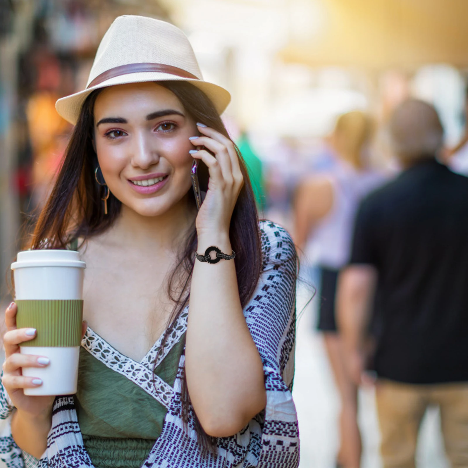 

Ashes Bracelet Memorial Chain Bangle Cremation Jewelry Keepsake Woven Wristband For Loved Ones Pets Funeral Memory Unisex