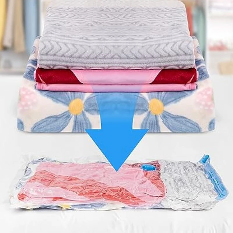 Vacuum Bag Manual Air Pump Suction Air Extractor Compressed Space Saving Clothes Storage Tool Vacuum Seal Storage Bag Supplies image 6