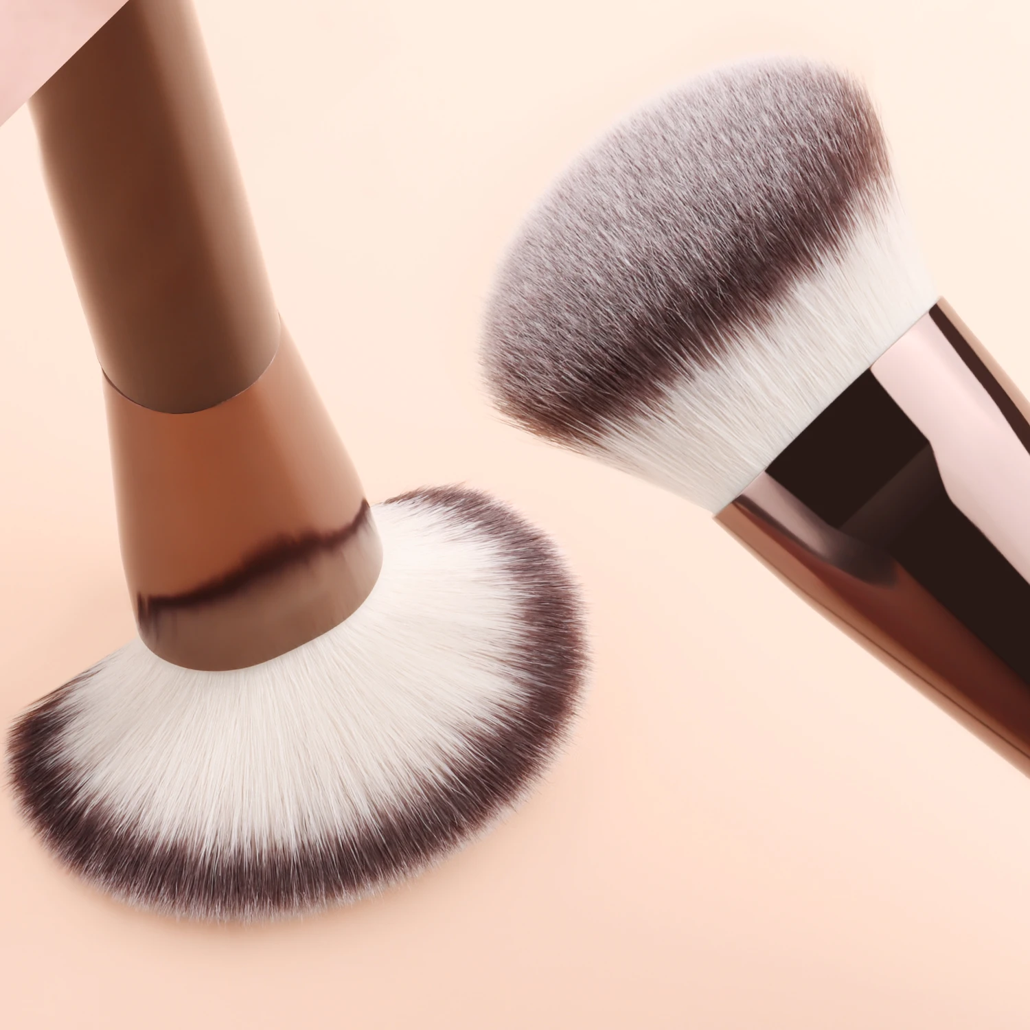 9 pçs/set Pro Pincéis de Maquiagem Dupla Final Fundação Corretivos Blush Sombras de Olho Escova para Creme Líquido Mistura em Pó Com saco