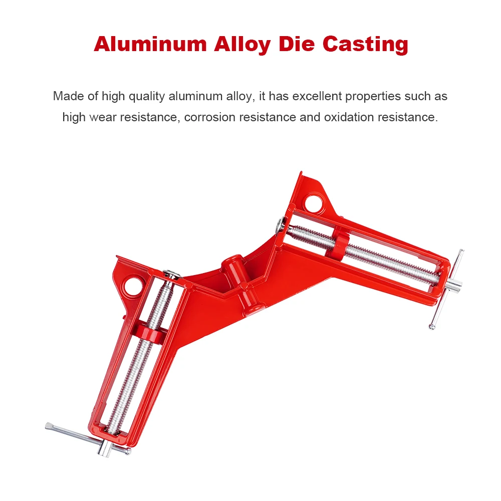 1/2/4Pcs Red Style Multifunction 90 Degrees Corner Clamp Right Angle Clamp Glass Holder For DIY Woodworking Hand Tools