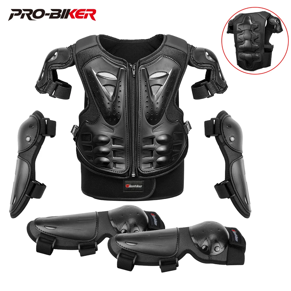 

Motorcycle Armor For Kid's Chest Vest Protection Outdoor Sport Motocross Body Armor Riding Protective Gears Height 110-160CM