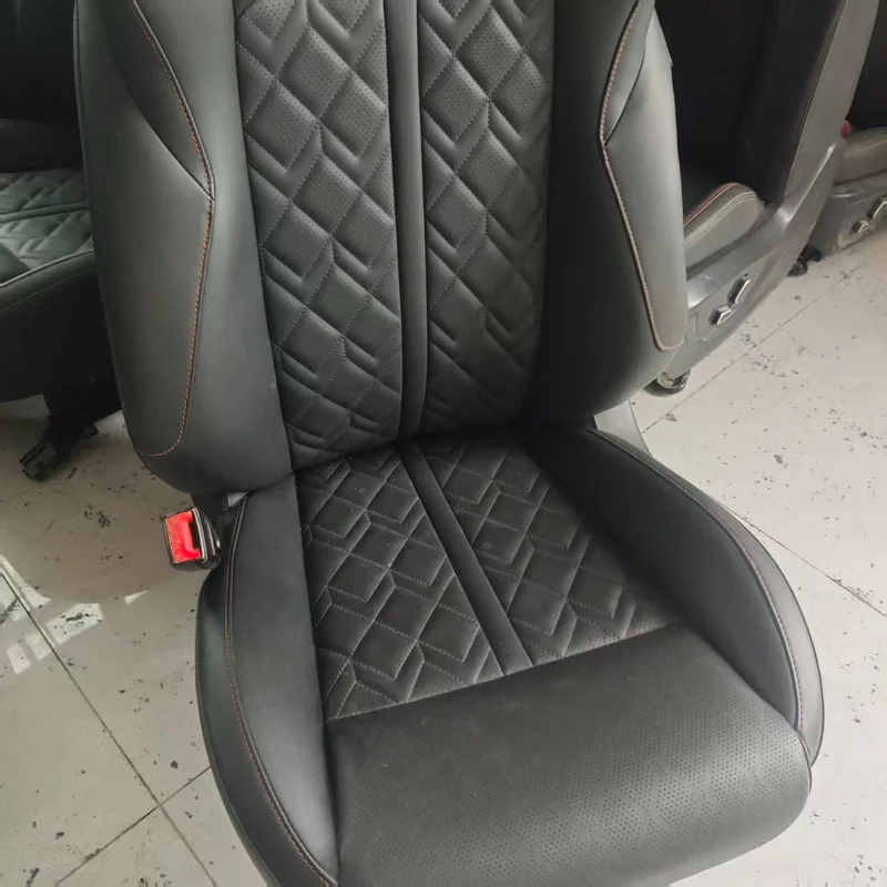 Car Accessories Premium Universal Fit Driver Seat Replacement Electric Heated & Reclining Interior Conversion Tuning w/ Track Co