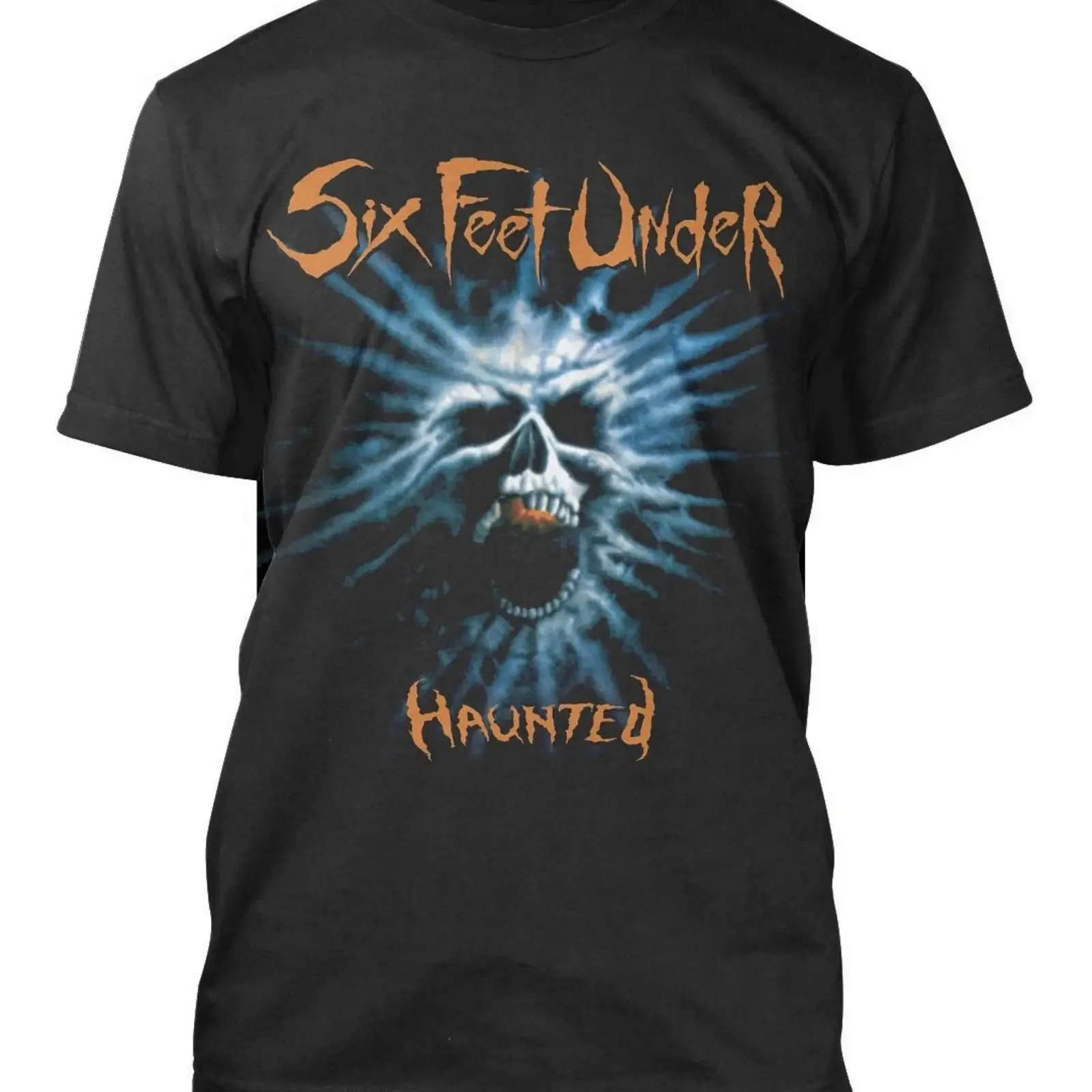 Six Feet Under Haunted 25 T Shirt Official Merch vintage Washed Slightly Casual Breathable Soft Top For Everyday Wear graphic