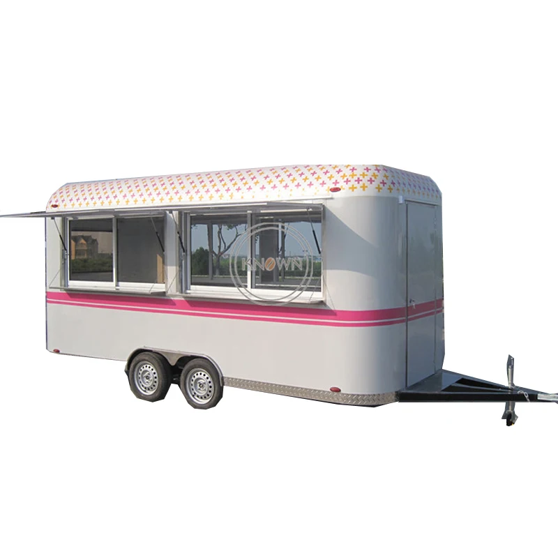 The best price of mobile food truck food trailer can be customized food trailer cart for sale