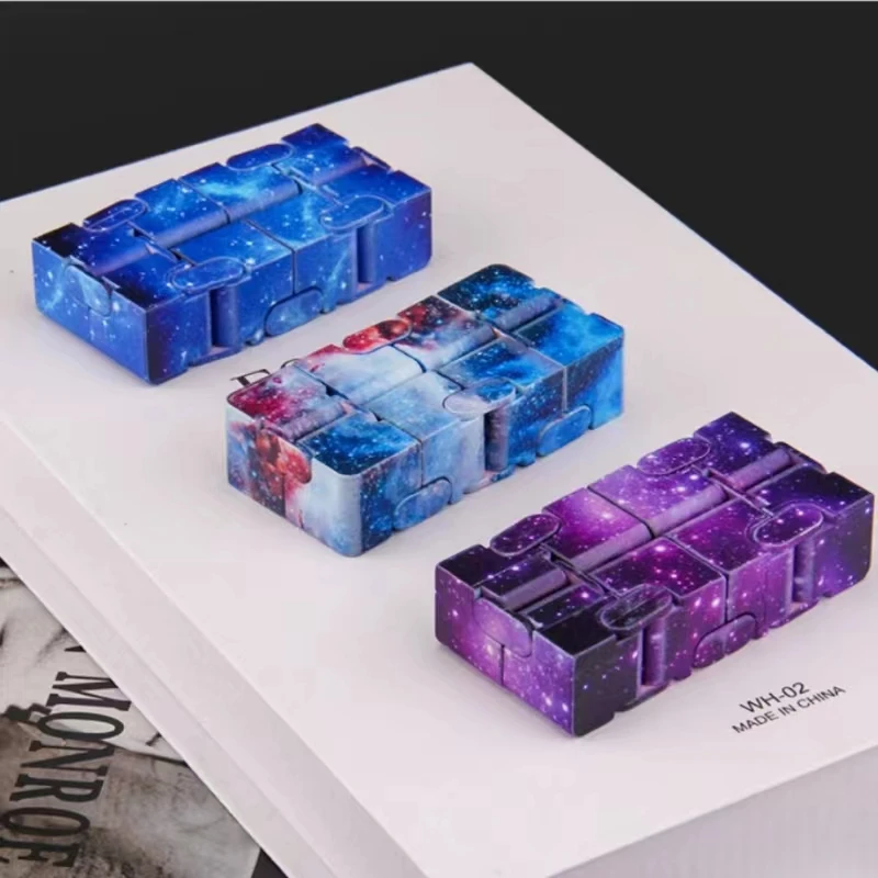 Starry Sky Christmas Magic Cube Children Adult Autism Anti Stress Relief Funny Hand Game  Fidgets Decompression Toys