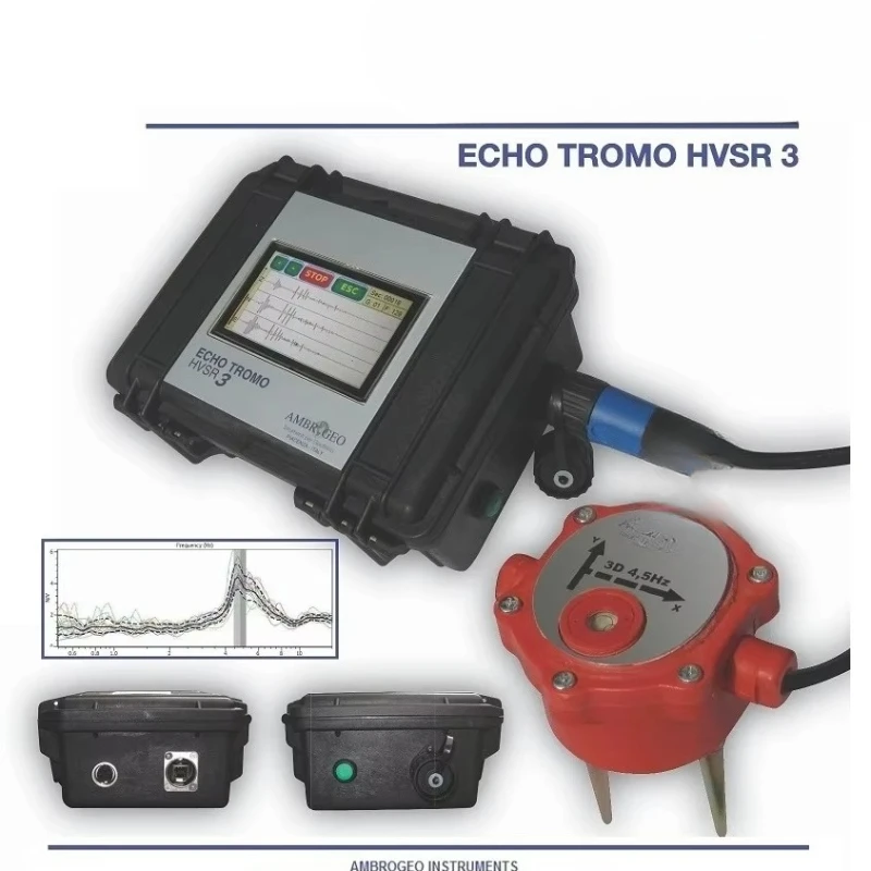 Seismic Support 4.5Hz 3D Geophone Geophysical Exploration Test Instrument Echo Tromo HVSR 3