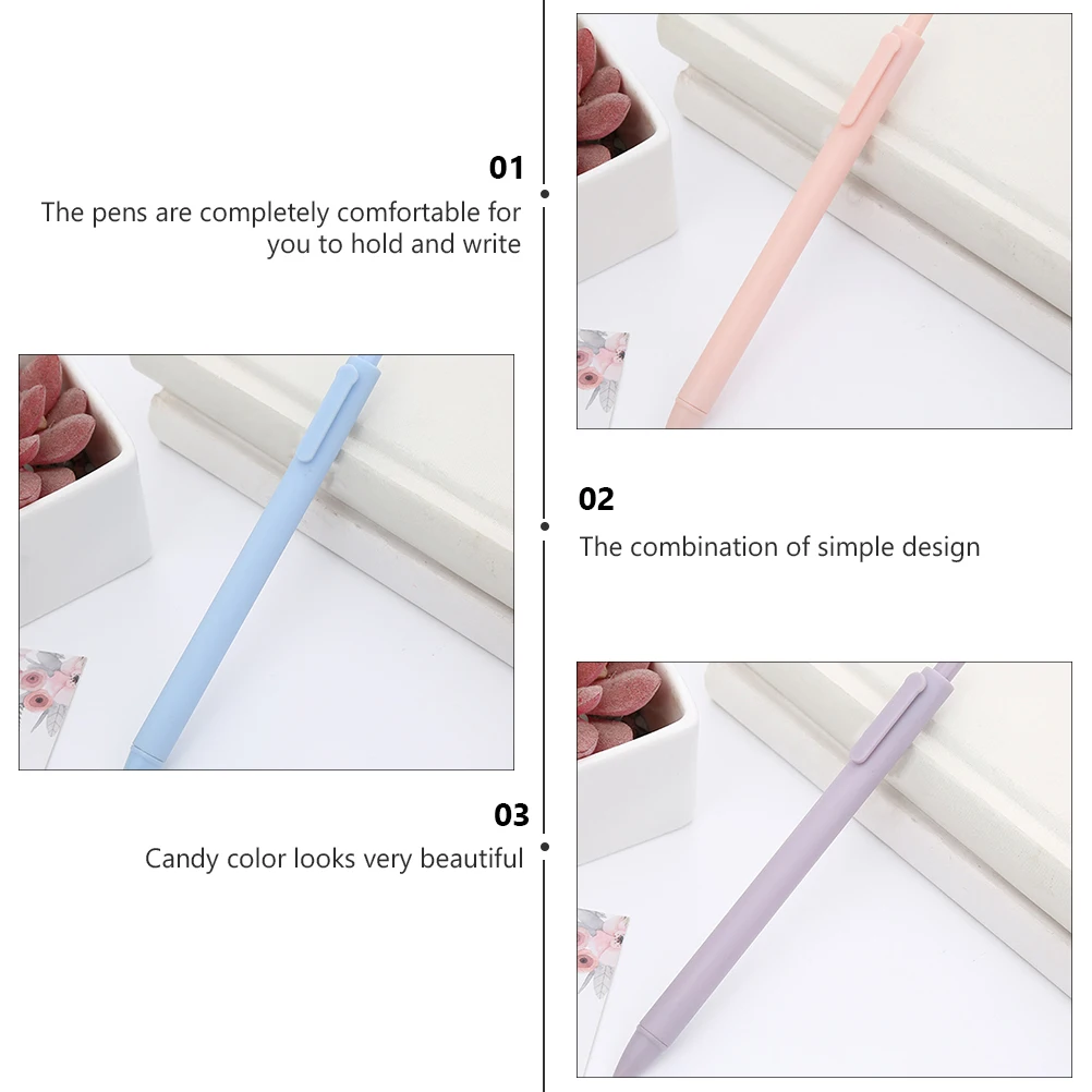 

20 Pcs Gel Pen Daily Writing Pens Color Student Supply Creative Gel Pen Plastic Smooth Writing Large Quantity