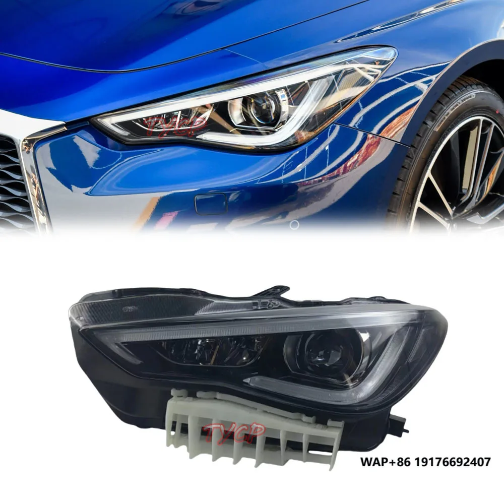 

ForInfiniti Q60 LED Original Headlight Q60S 2014 2015, 2016, 2017 2018 2019 2020 2021 2022 Lamp High Headlamp Right Car Light
