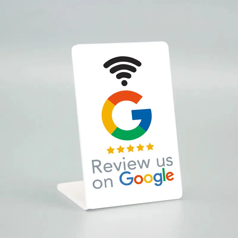 Personalizied Printing NFC Stand Display for Google Review Instagram Facebook Social Media