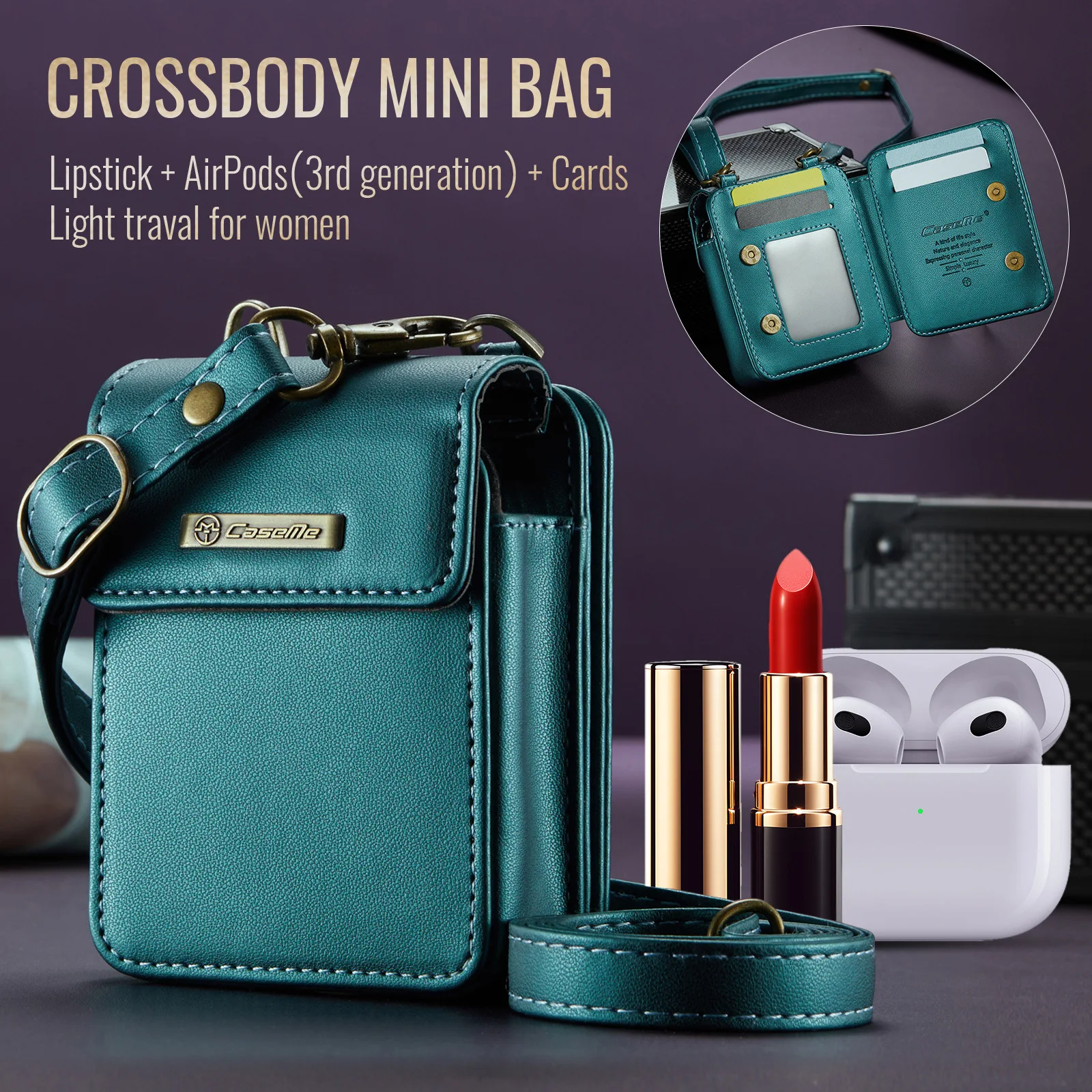 Etui 2 w 1 Crossbody Bag Case dla Samsung Galaxy Z Flip6 Z Flip 5 Z Flip4 3 Screen Protector Luxury Leather Finger Ring Holder Cover