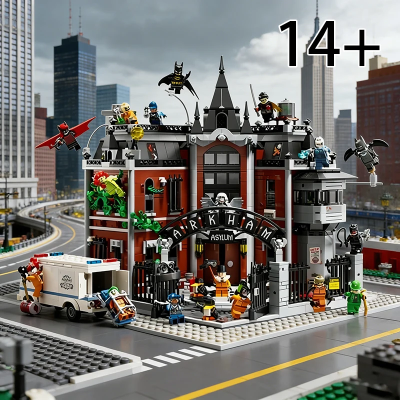 

2026 NEW 76300 Arkham Asylum building Block model, suitable as a birthday gift, collection item or decorative piece for adults.