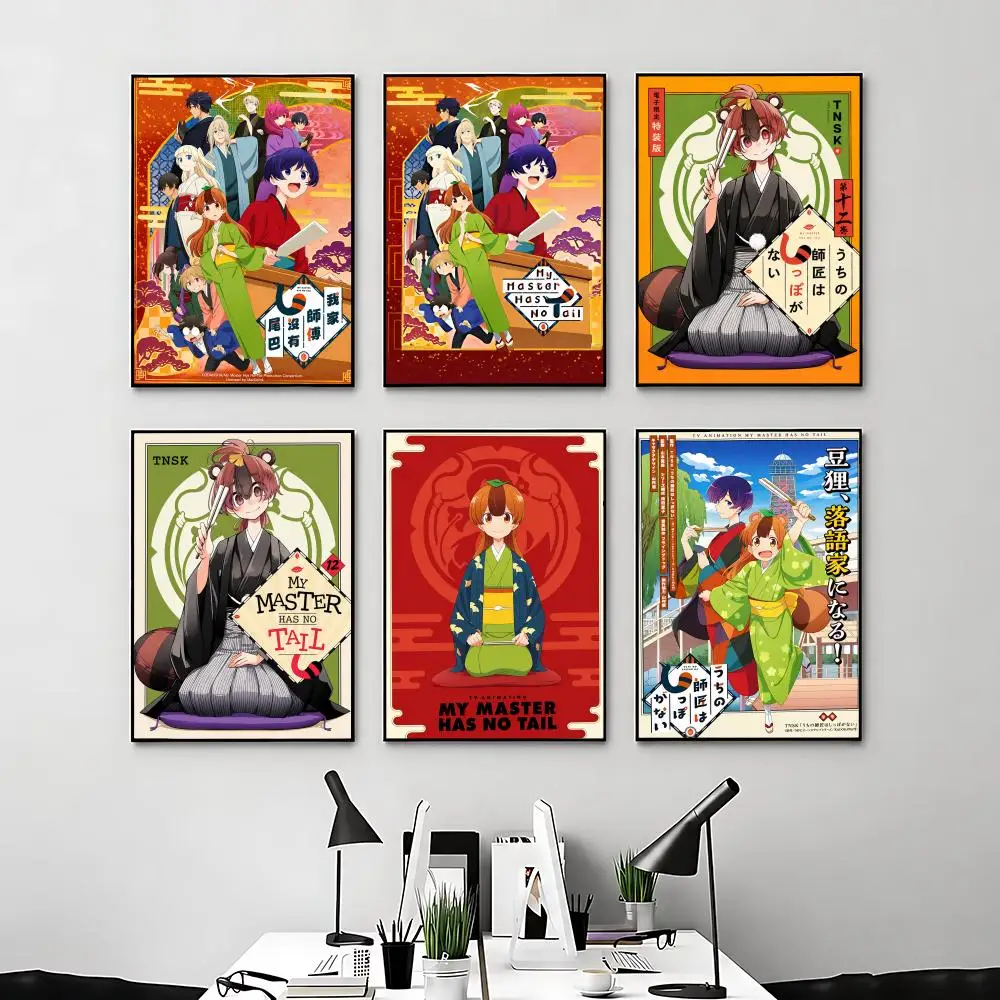 Cartoon MMy Master Has No Tailed Poster Posters Anime Room Decor Decoration Movie Backpack Wall Interior Music Wall Art