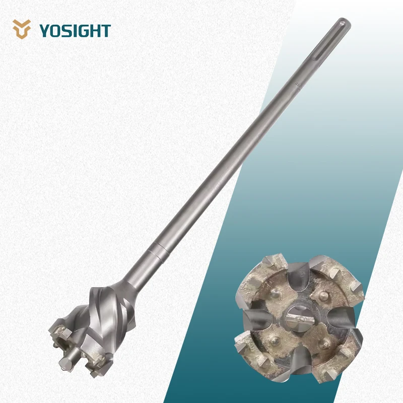 SDS MAX – scie cloche en carbure 40-65mm, foret électrique à noyau creux, tige de 500mm pour ciment, pierre, mur de béton, climatiseur Insta