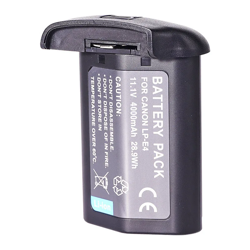 Akumulator litowo-jonowy 4000 mAh LP E4 LP-E4 LPE4 do Canon EOS 1D Mark III, EOS-1D Mark IV, EOS 1Ds Mark III, EOS 1D C, EOS 1D X