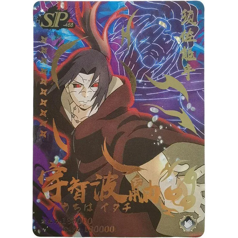 Anime NARUTO Rare SSP SP Refraction Foil Uzumaki Naruto Uchiha Madara Itachi Toys for boys Collectible Cards Birthday Present