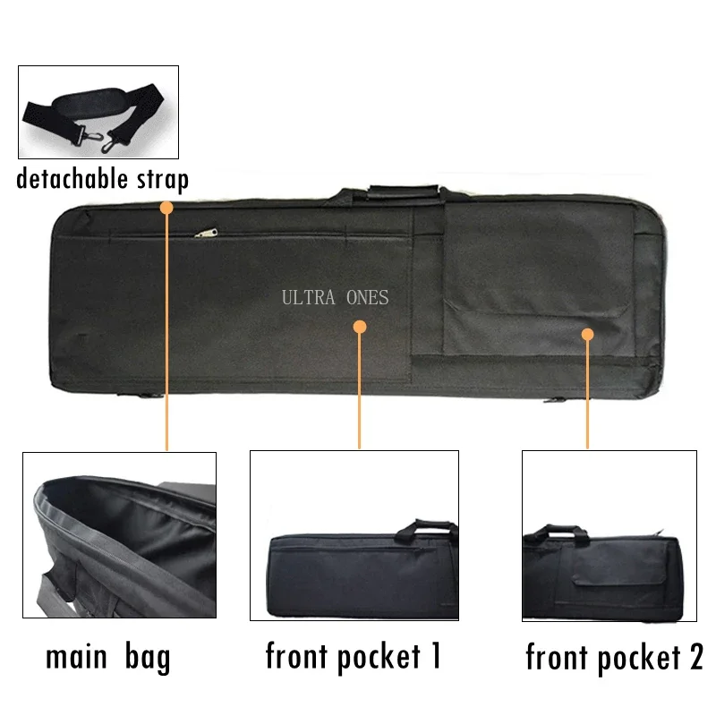 Tactical Gun Bag Outoor Shooting Paintball CS Waterproof Rifle Case with Portable Handle Hunting Airsoft Cushion Pad Handbag