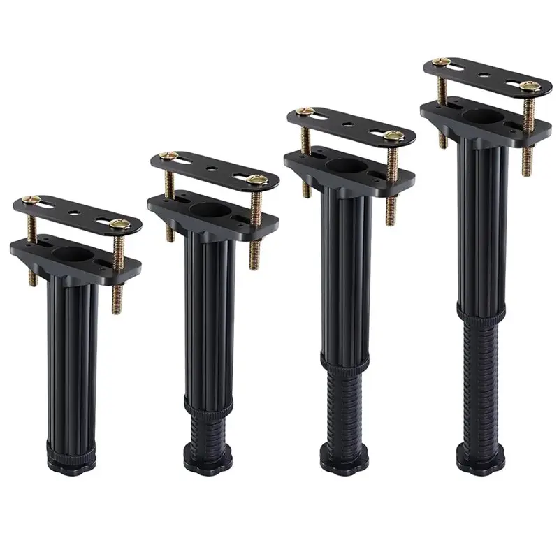 ABJT-For Bed Slat And Frame Support 4 PCS Adjustable Height For Bed Support Legs 7.8-13 Inch Heavy Duty