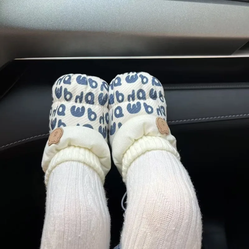 

Infant Winter Boots 0-1 Year Newborn Fleece Lined Thickened Non Slip Soft Sole Cotton Shoes for Toddler Steps Warmth