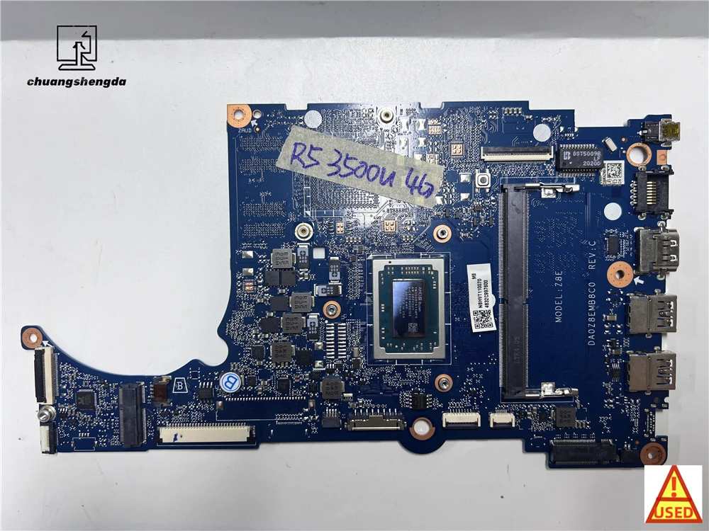 Laptop motherboard DA0Z8EMB8C0 For Acer A315-23 with R5-3500U 4G RAM Fully tested, works perfectly