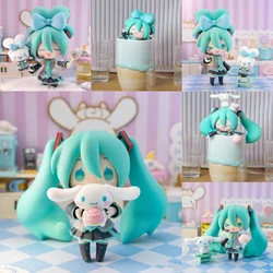 Miku And Cinnamoroll Action Figure Miku 2306 Hatsune Collectible Anime Figure Ko Model Doll Toys Customized Xmas Gifts