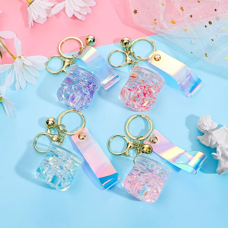 

Акриловое масло в ночной светящейся воде, фотоподвеска, милая Автомобильная бижутерия, плавающий песок, изысканная Подвеска для сумки