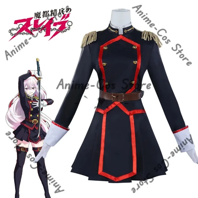 

Anime Mato Seihei No Slave Uzen Kyōka Kyoka Cosplay Costume Black Combat Uniform Skirt Full Set Women Sexy Carnival Suit anime