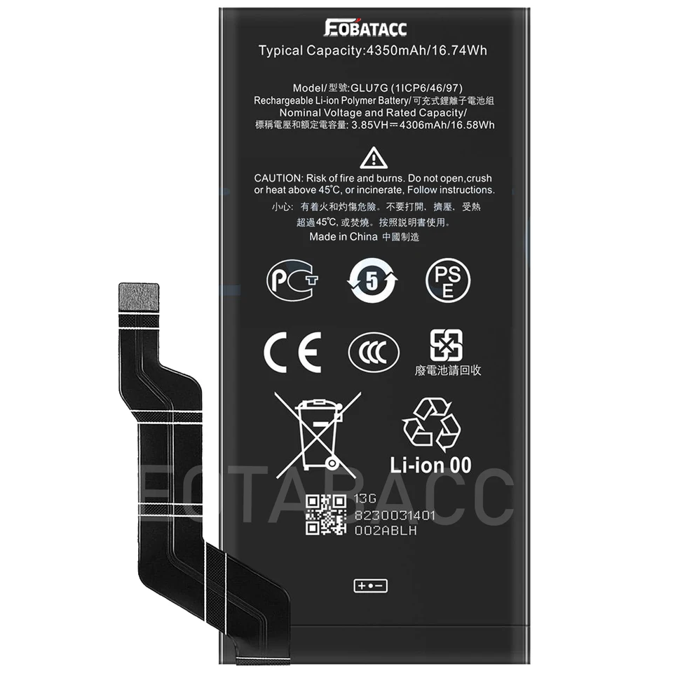 Batería de repuesto 100% original nueva GLU7G para Google Pixel 6A, incluye herramientas gratis 3
