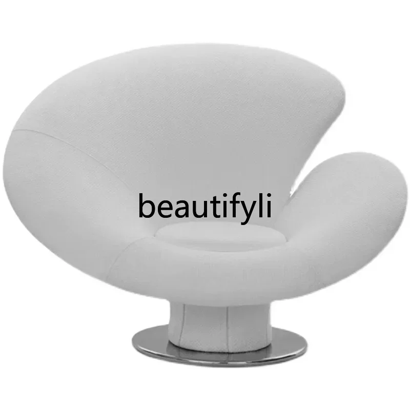 Special-shaped glass fiber reinforced plastic calla lily flower chair light luxury leisure petal Ganoderma lucidum single chair