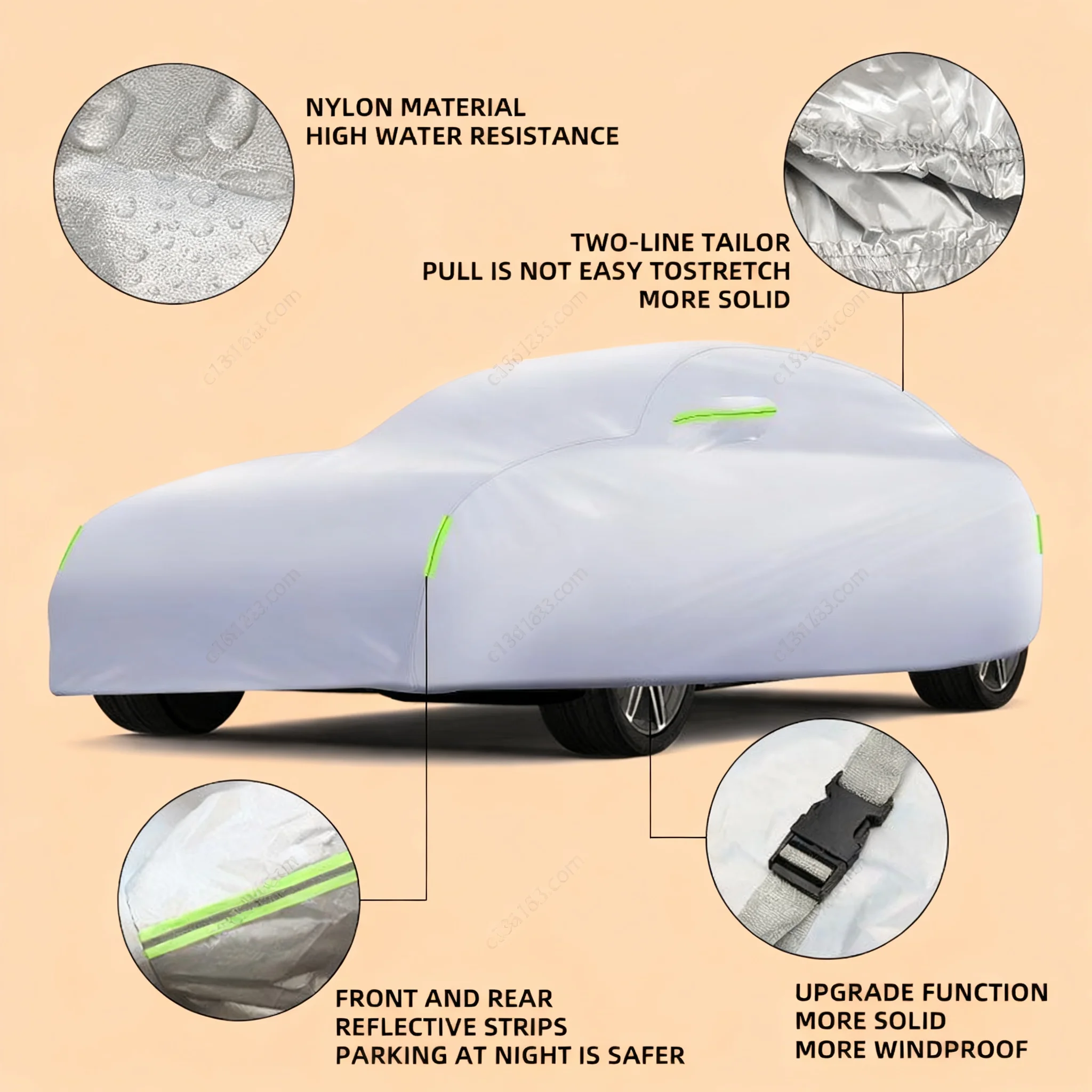 

Suitable for Mercedes Benz C180 C200 C220 C230 C350 C160 C280 C300 C250 C260 full car rain and sun protection snow cover