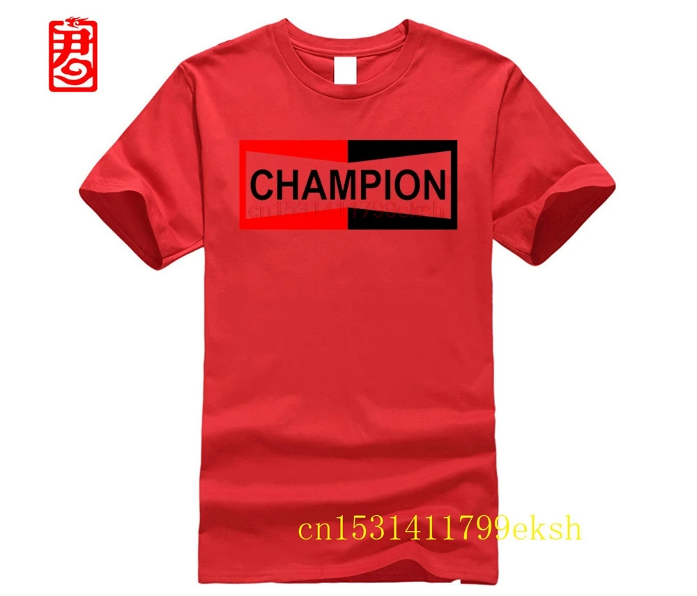 Champion New Brand Shirt 100% Cotton T Shirt Men and Women Couple Tshirt Letters Brand Short Sleeve S-4XL