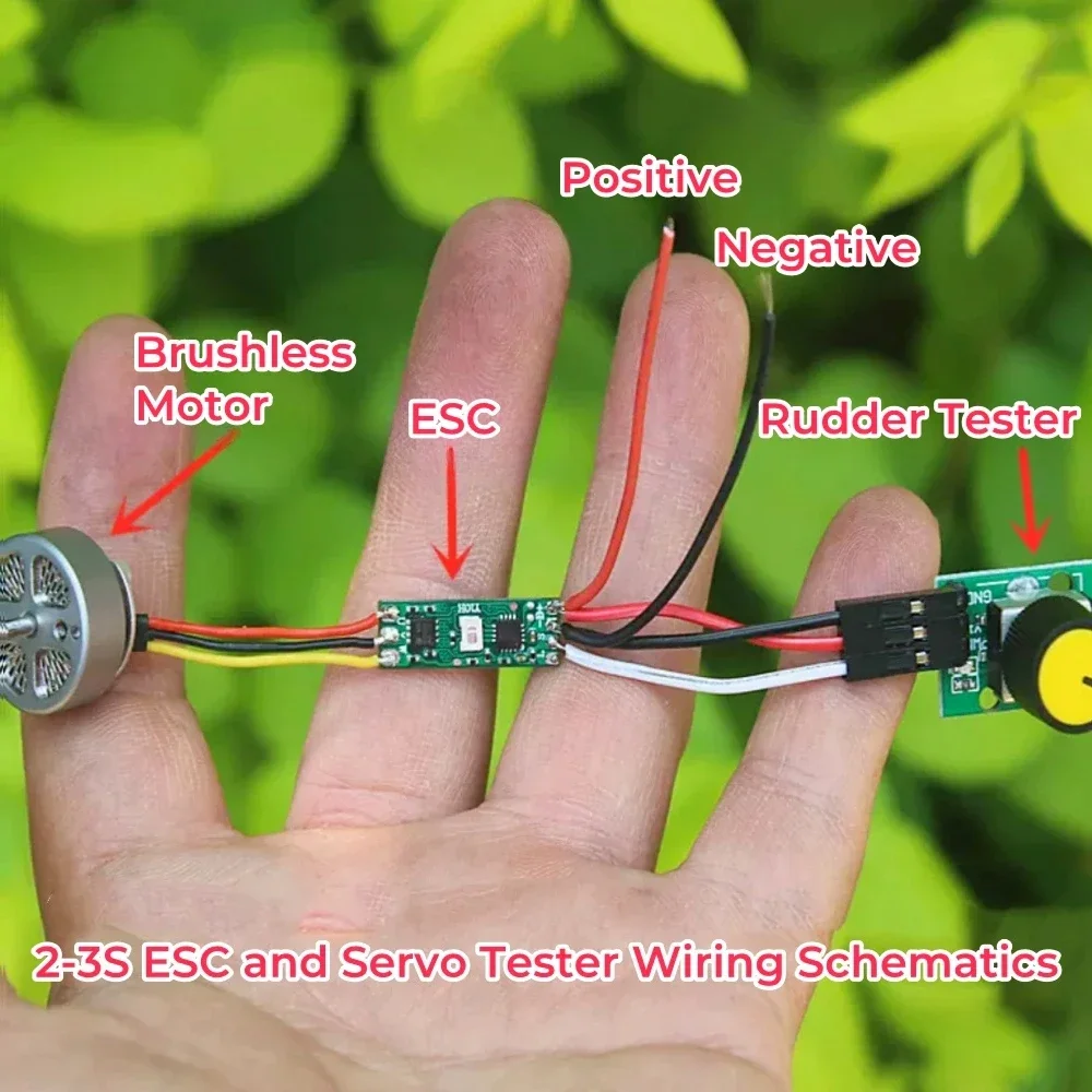 1PC Mini 2S-6S DC 5V-26V Simple Servo ESC Tester Motor DIY Steering Gear Speed Controller Testing Module Booster Module