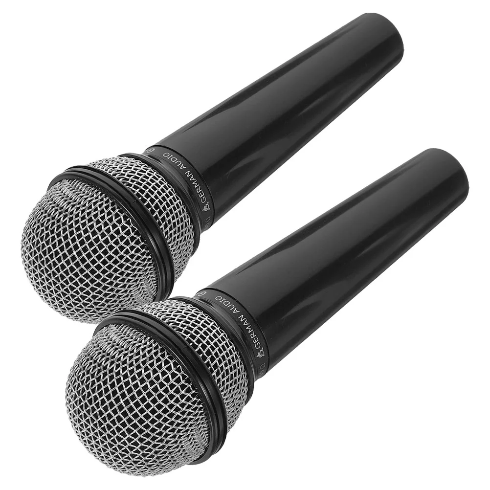 2 Pcs Children Props Microphone Photo Fake Wireless Microphones Toy Model Kids Toys Party Favor Toddler