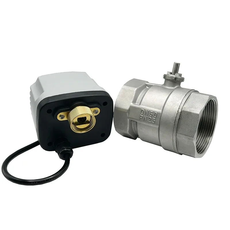 

1/2 "3/4" 1 "2" моторизованный шаровой кран из нержавеющей стали DN15 DN20 DN25 DN50 IP65 водонепроницаемые электрические шаровые краны переменного/постоянного тока 220 В 24 В 12 В