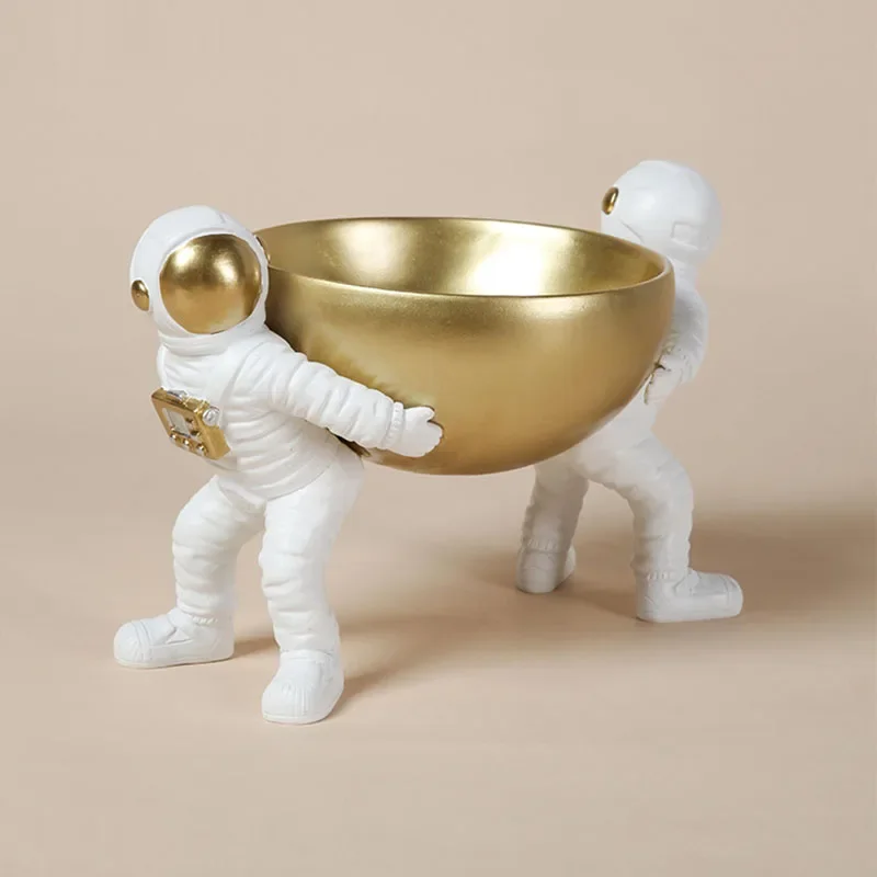 

#For Nordic Astronaut Resin Statue Storage Ornaments Fruit Bowl Adornment Snacks Nut Plate Coffee Table Desktop Decor Home Decor