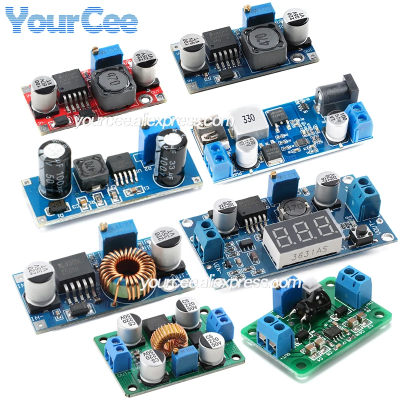 LM2596HVS LM2596HV LM2576HV DC-DC Adjustable Step Down Buck Converter Power Module 4.5-50V to 3-35V Mini360 Mp1584