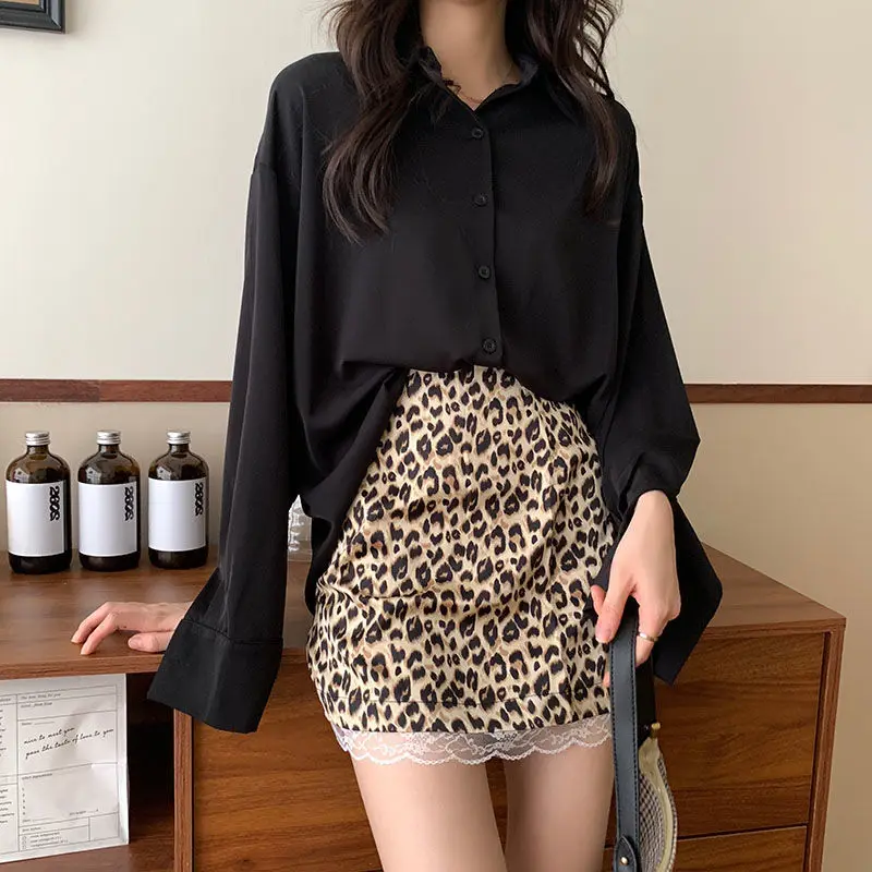 Koszule damskie z długim rękawem w paski Zapinane na guziki Slim Fit Gothic Emo Harajuku Estetyczne Party Chic Clubwear Jesienne ubrania