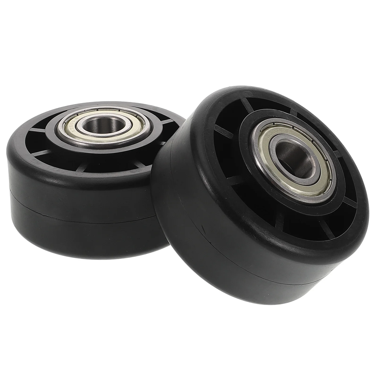 2 قطعة معدات الصالة الرياضية عجلة دوارة ملحق حلقة مفرغة استبدال جزء دائم مقاومة للاهتراء دوران 360 درجة صامت #3