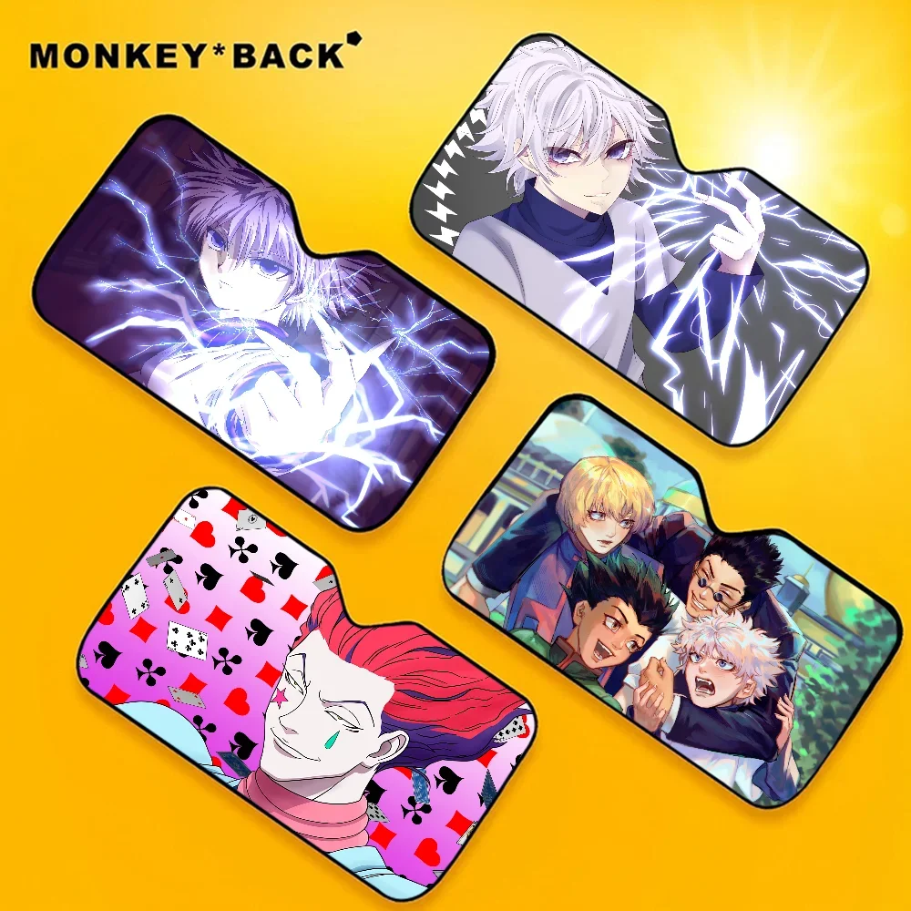 

Аниме Hunter X Hunter автомобильный солнцезащитный козырек с мультяшным окном для детей и взрослых адсорбционный солнцезащитный козырек