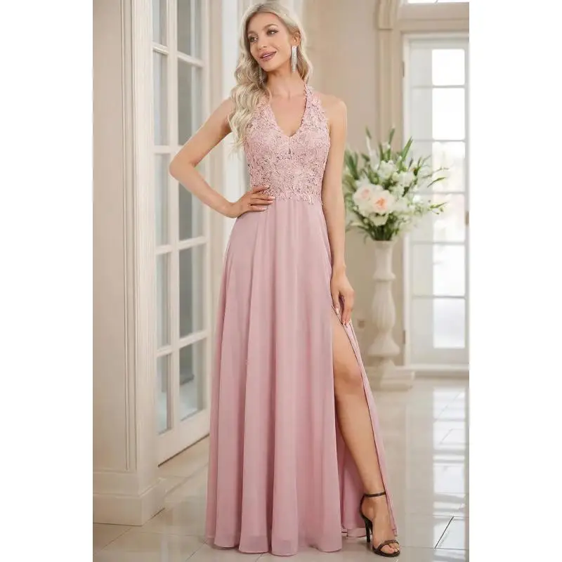 2026-charming-backless-a-lineelegant-v-neck-lace-chiffon-evening-dresses-long-bridesmaid-formal-prom-party-gowns-robe-de-soiree
