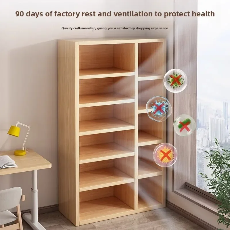 Firm Bookcase Floor-to-ceiling integrated cabinet Wall-to-wall shelf Living room storage lockersturdy and durable