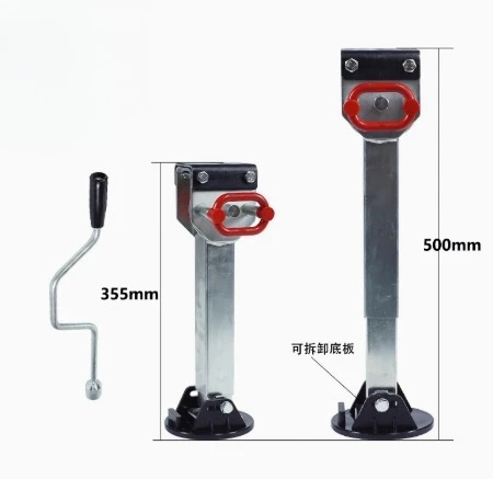 

Folding RV heavy duty outriggers handle trailer jack hand crank balance outriggers can be 90 degrees