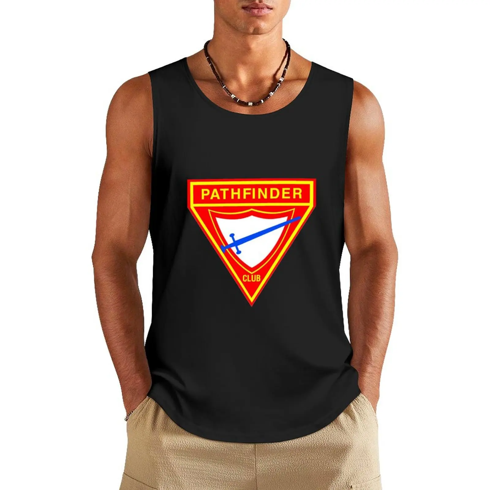 Pathfinder Logo Seventh Day Adventist Tank Top t-shirts for Men's gym running shirt underwear