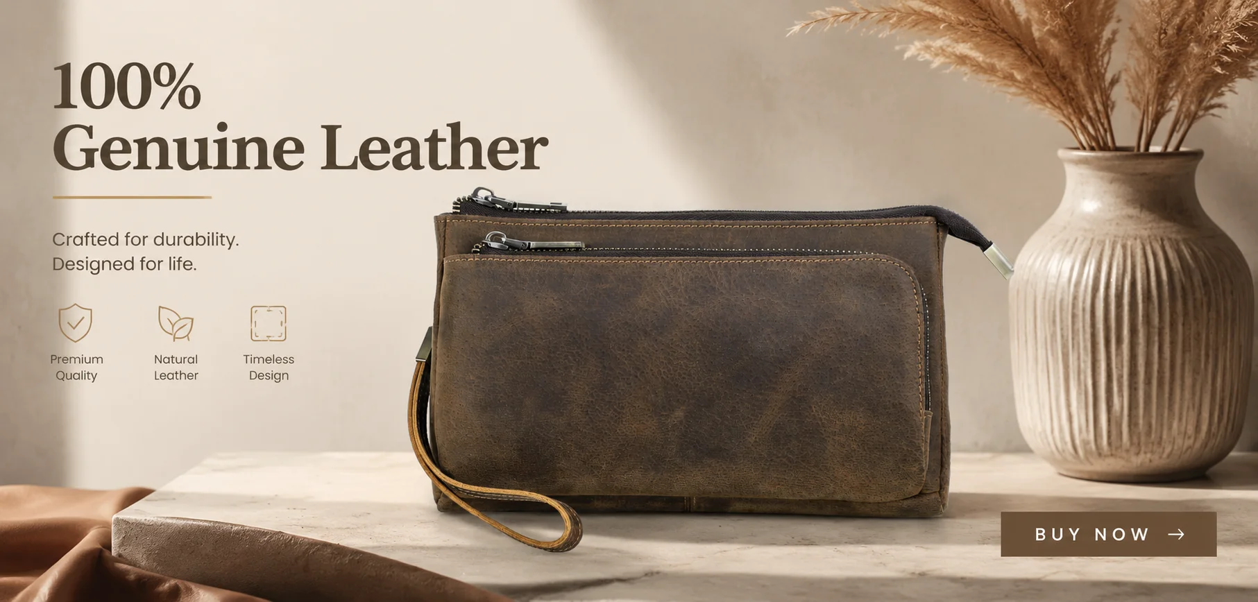 CONTACT'S Clutch-Taschen aus echtem Leder für Herren, lange Vintage-Handtaschen mit Reißverschluss, Kartenhalter, Münzgeldbörsen, Geldklammer, Herren-Geldbörsen – Detail 1